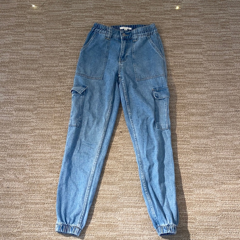 Fawn denim joggers